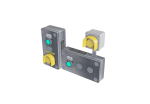 Small reference of several operator control boxes and switches