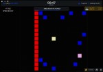 Small Pixelate gameplay interface reference with a coloured floor grid and timer